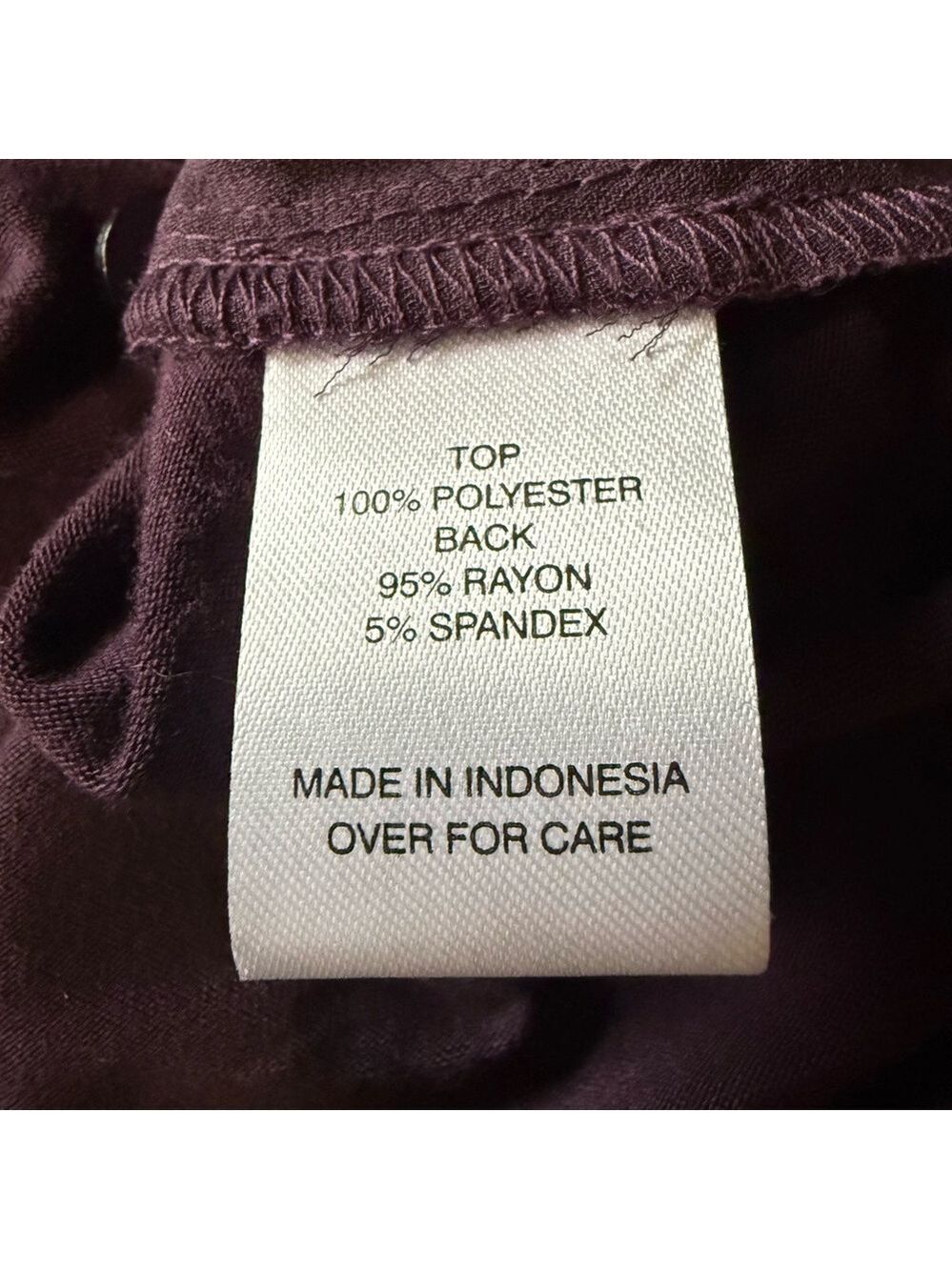 FORTUNE + IVY🍇 Women’s Zip-Front V-Neck Blouse 👠💜 Size S – Style #1733M6D - Picture 8 of 9